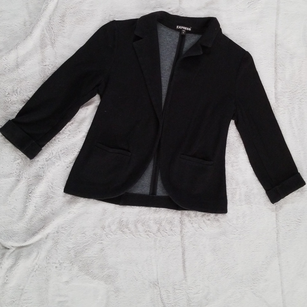 Express - fitted soft knit blazer
